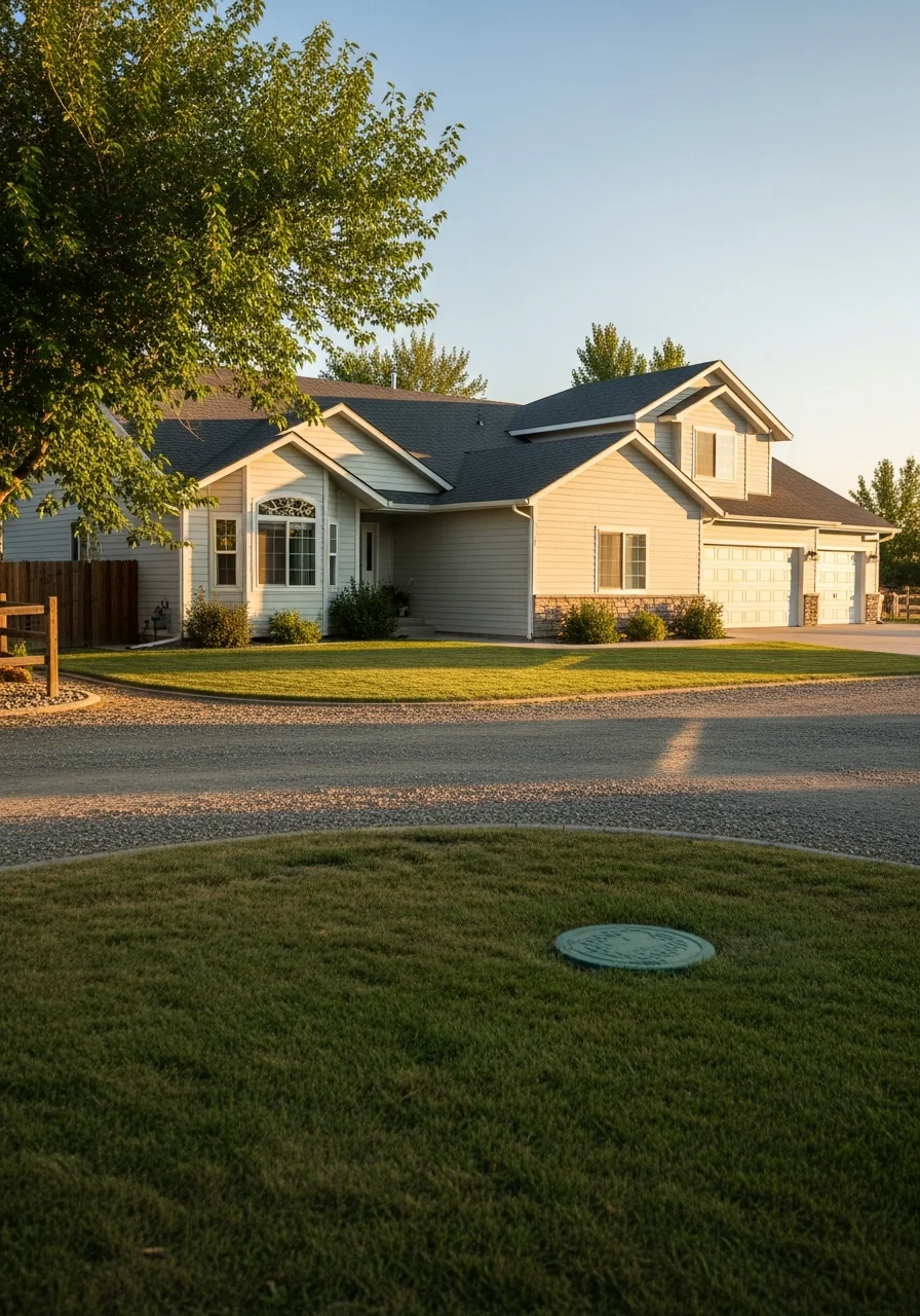 Portrait of a Blackfoot home exterior showing well-maintained siding and landscaping.